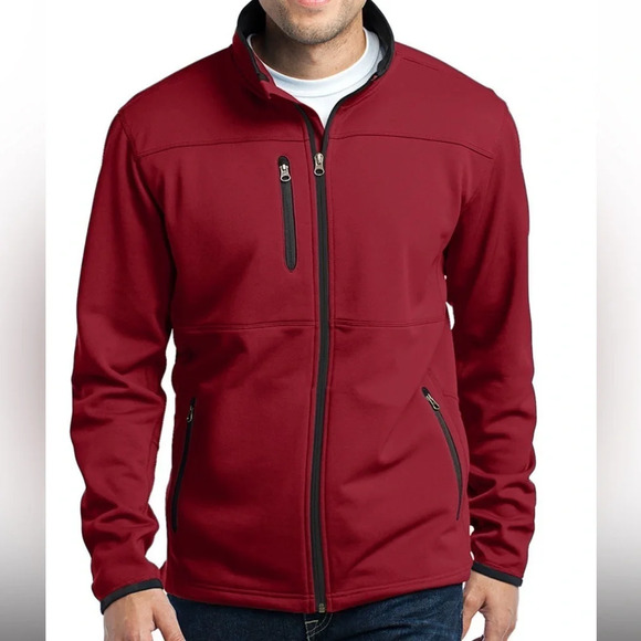 Port Authority Other - Port Authority TLF222 Men’s Pique
Fleece Jacket Maroon/Red Large